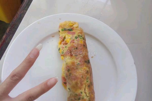 火腿肠玉米卷的做法图解5