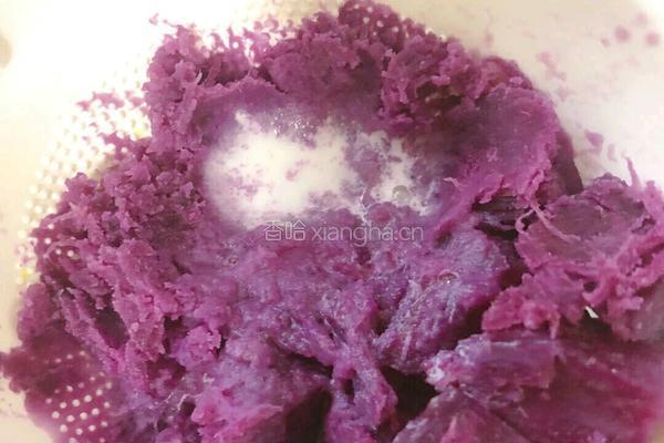 紫薯爆浆奖仙豆糕的做法图解11