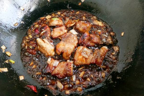 排骨豆角焖面的做法图解4