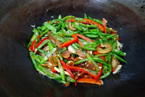 油渣炒四季豆的做法图解14
