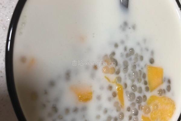椰汁芒果西米露的做法图解5