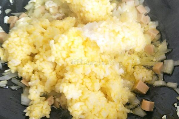 鸡蛋炒饭的做法图解6