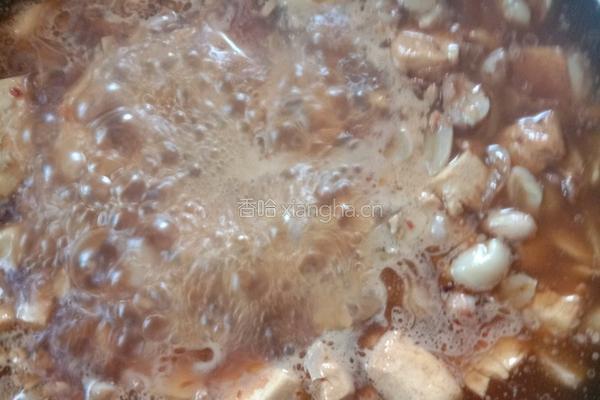 豆腐焖粉丝的做法图解3