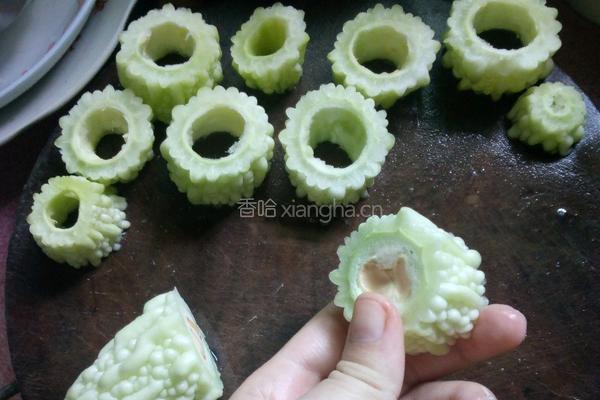 苦瓜酿肉的做法图解5