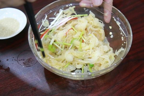 荷香芥辣海蜇的做法图解7