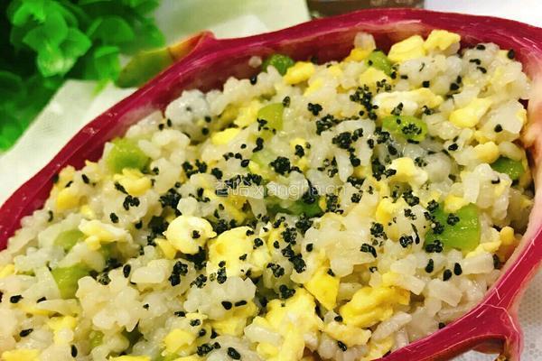 火龙果炒饭的做法图解14