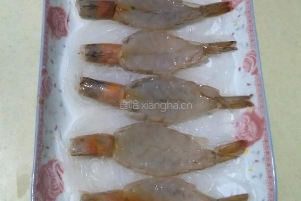 蒜蓉粉丝开边虾的做法图解8