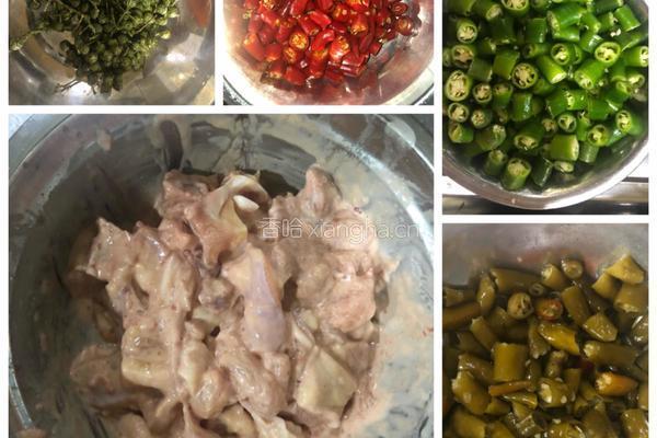 家常菜之尖椒鸡丁，勾起你的味蕾。的做法图解2