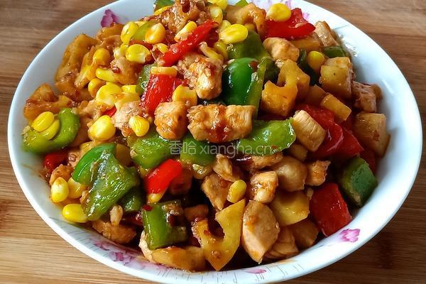 彩椒炒鸡丁