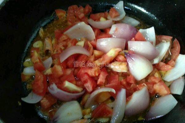 番茄豆腐虾的做法图解4