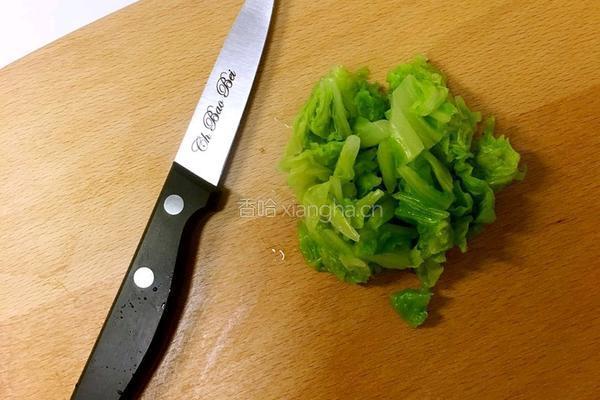 白菜泥米粉糊的做法图解3