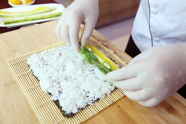 芥辣蘸寿司卷的做法图解3