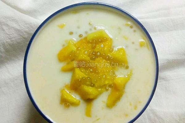 芒果牛奶西米露的做法图解10
