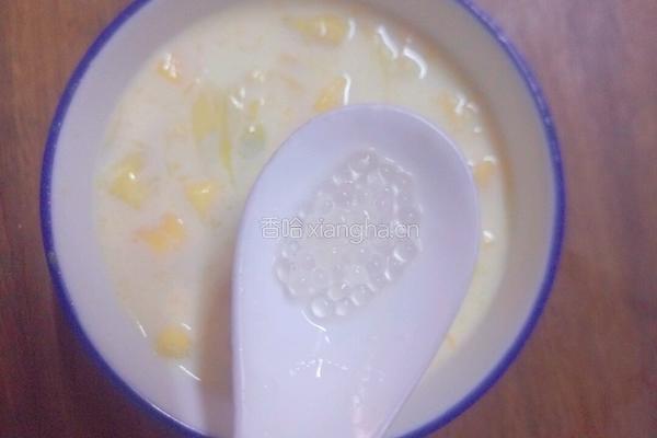 芒果牛奶西米露的做法图解9