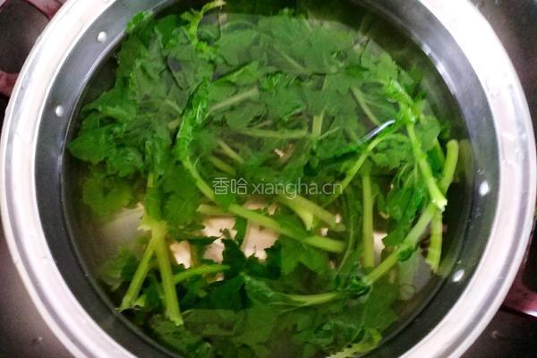 猪肉萝卜缨馅饼的做法图解4
