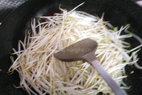 清炒豆芽的做法图解4