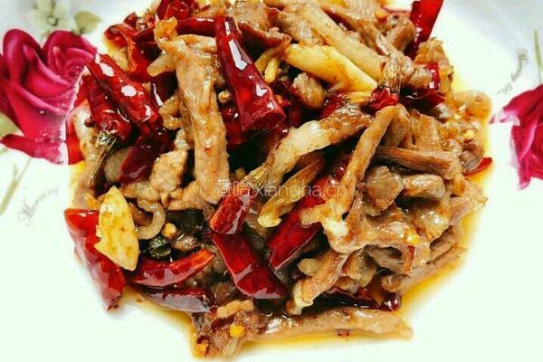 干辣椒炒肉的做法图解7