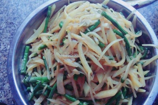 豇豆角炒土豆的做法图解12