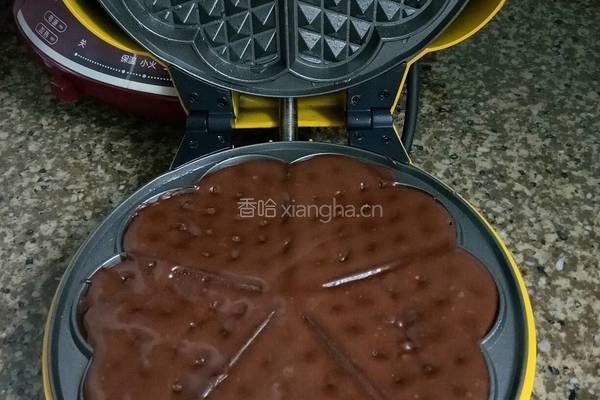 可可华夫饼的做法图解5
