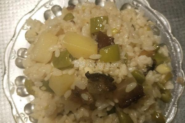 元子私房菜一一双豆咸饭
