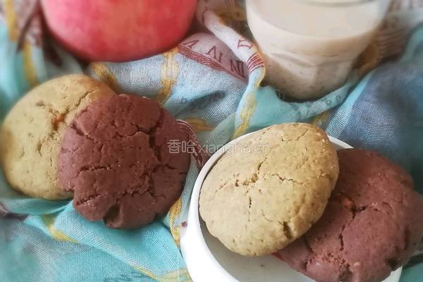 抹茶(可可)奶油奶酪饼干的做法图解1
