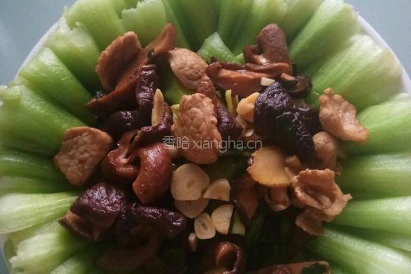 香菇油菜的做法图解3