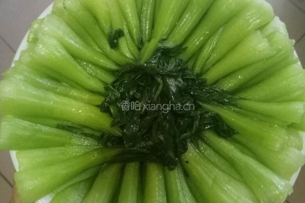 香菇油菜的做法图解1