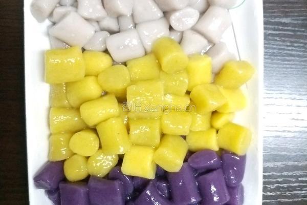 手工芋圆牛奶西米露的做法图解4