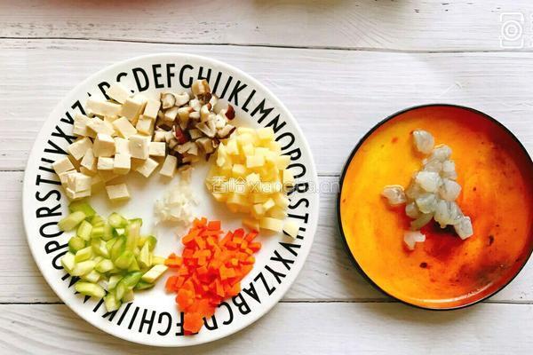 小熊鲜虾杂蔬豆腐的做法图解4