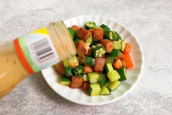 法式沙拉酱午餐肉夹荷叶饼的做法图解13
