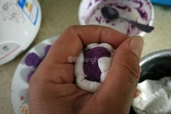 椰蓉紫薯糯米糍的做法图解4