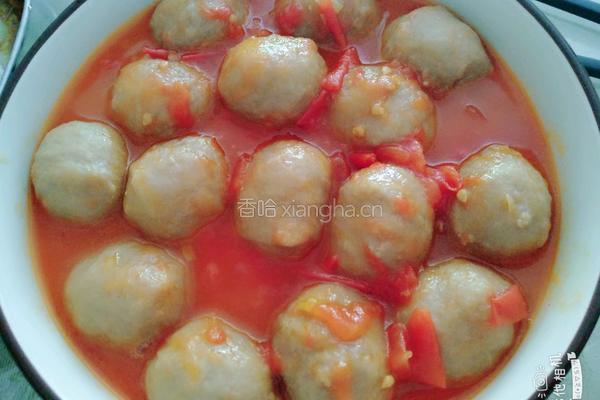 番茄牛肉丸的做法图解8