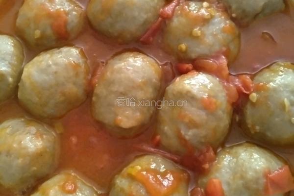 番茄牛肉丸的做法图解7