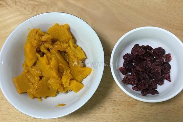 蔓越梅南瓜蛋糕的做法图解1