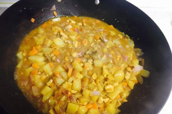咖喱鸡肉的做法图解6