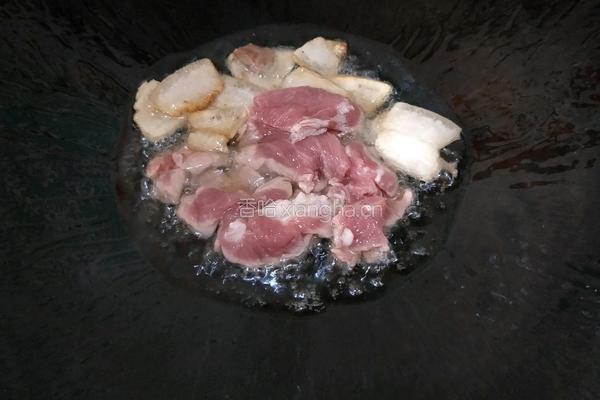 香干炒肉的做法图解4