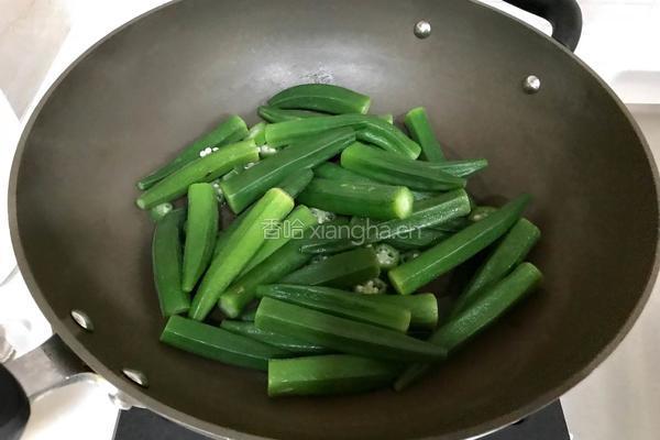 白灼秋葵的做法图解5