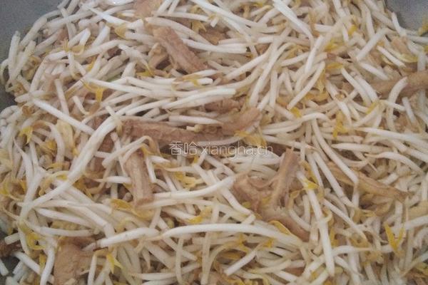 牛肚炒绿豆芽的做法图解5