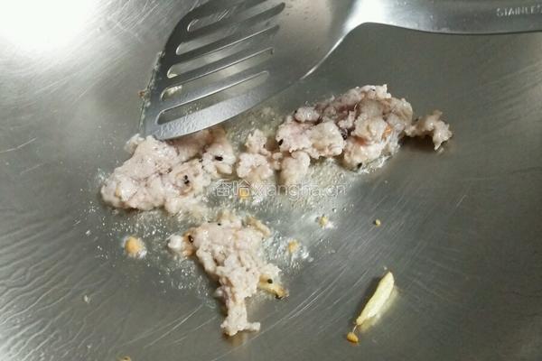 肉沫绿豆芽的做法图解2