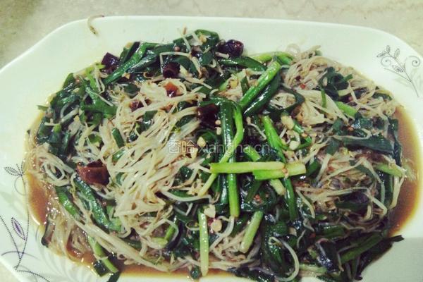 韭菜炒豆芽的做法图解9