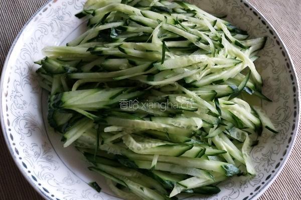 三丝拌面的做法图解3