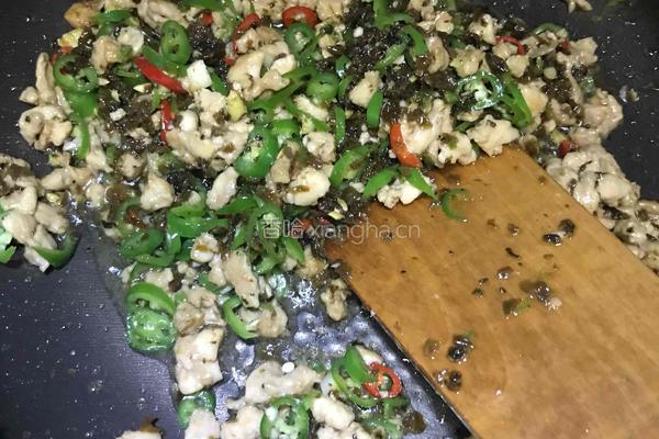 鸡米芽菜的做法图解4
