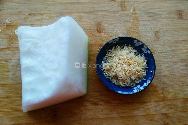 辣味虾皮冬瓜的做法图解1