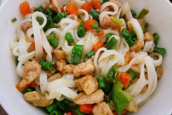 豆角胡萝卜炒肉丁的做法图解10