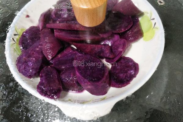 紫薯饼的做法图解4
