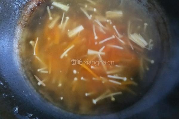 金针茹胡萝卜汤(素的做法图解8