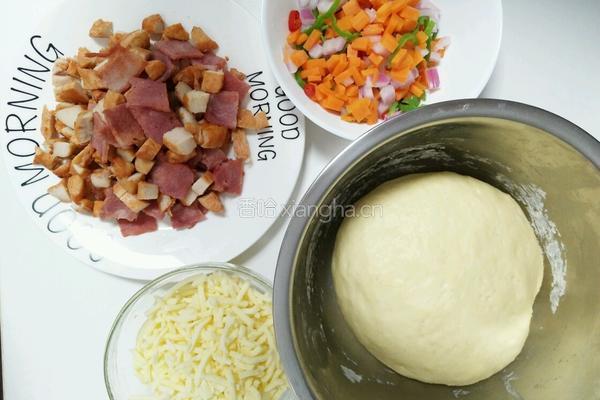 培根鸡肉披萨的做法图解4