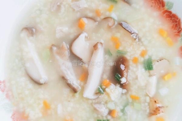 蘑菇瘦肉小米粥的做法图解20