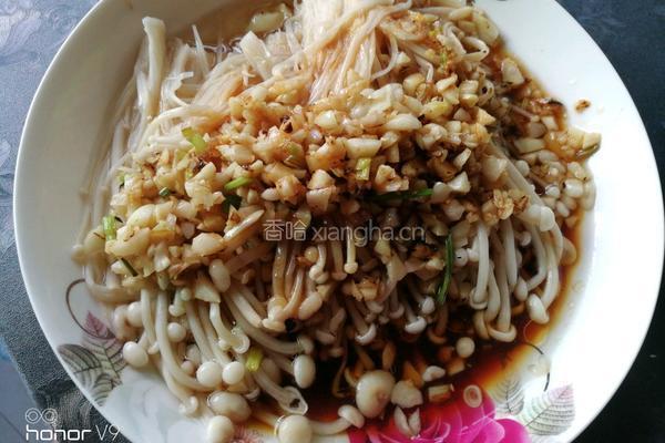 蒜蓉蒸金针菇