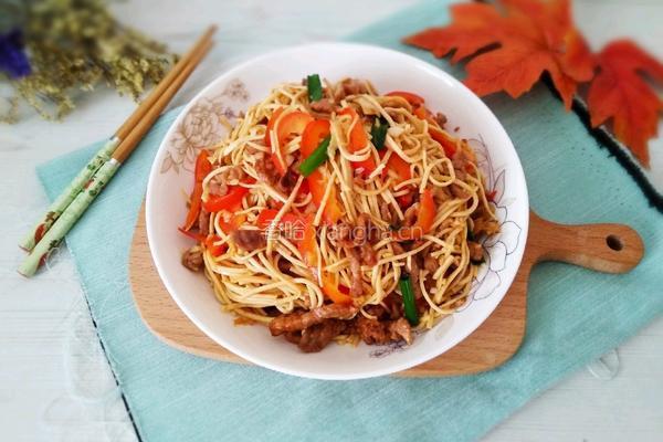 扬州干丝炒肉丝的做法图解16